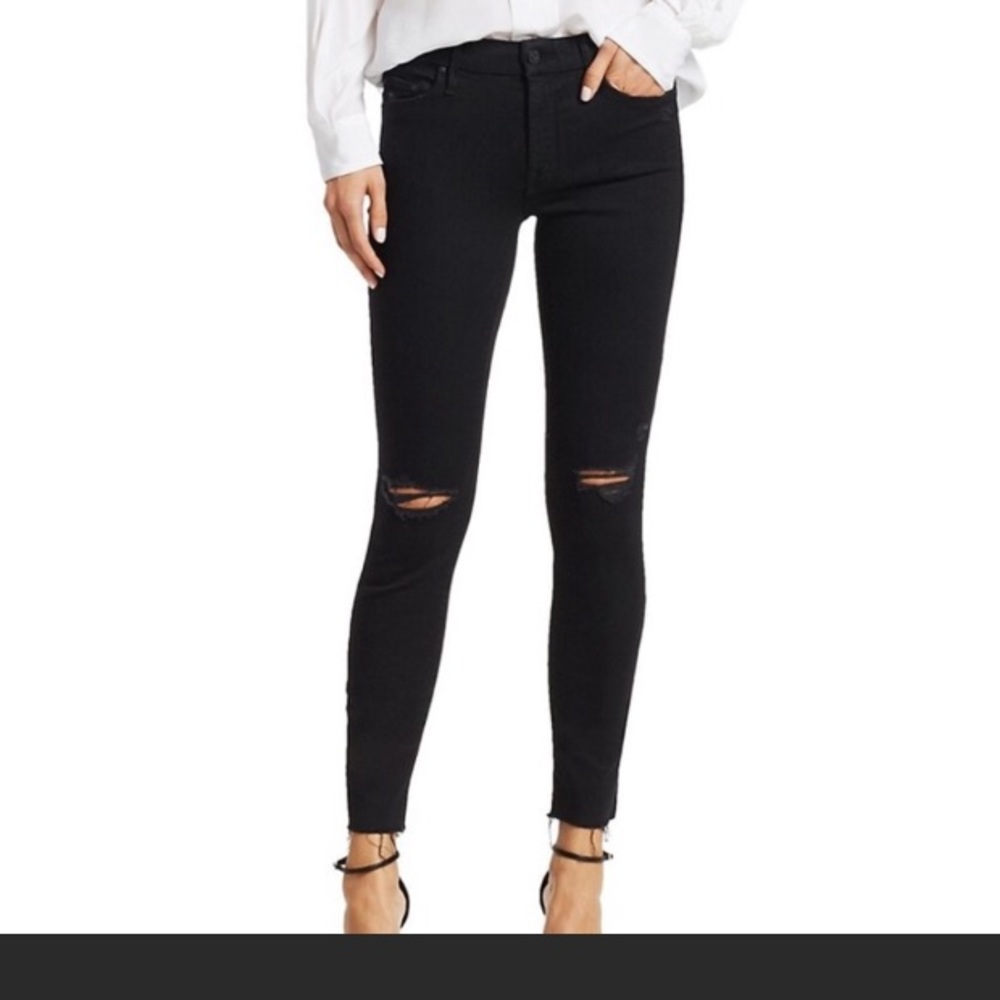 Mother Jeans - “The Looker”. Frayed hem, size 25.